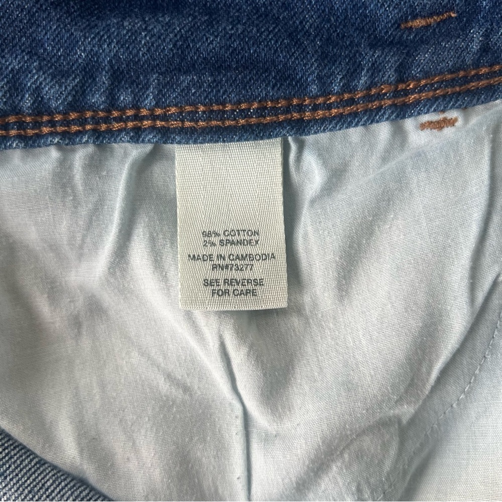Mudd FLX Stretch High-Rise Shortie Blue Jean Shorts - Picture 7 of 8